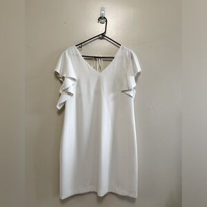 Trina Turk Traverse Ruffle Shoulder Dress